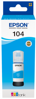 Epson 104 EcoTank Cyan ink bottle
