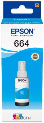 Epson 664 Ecotank Cyan ink bottle